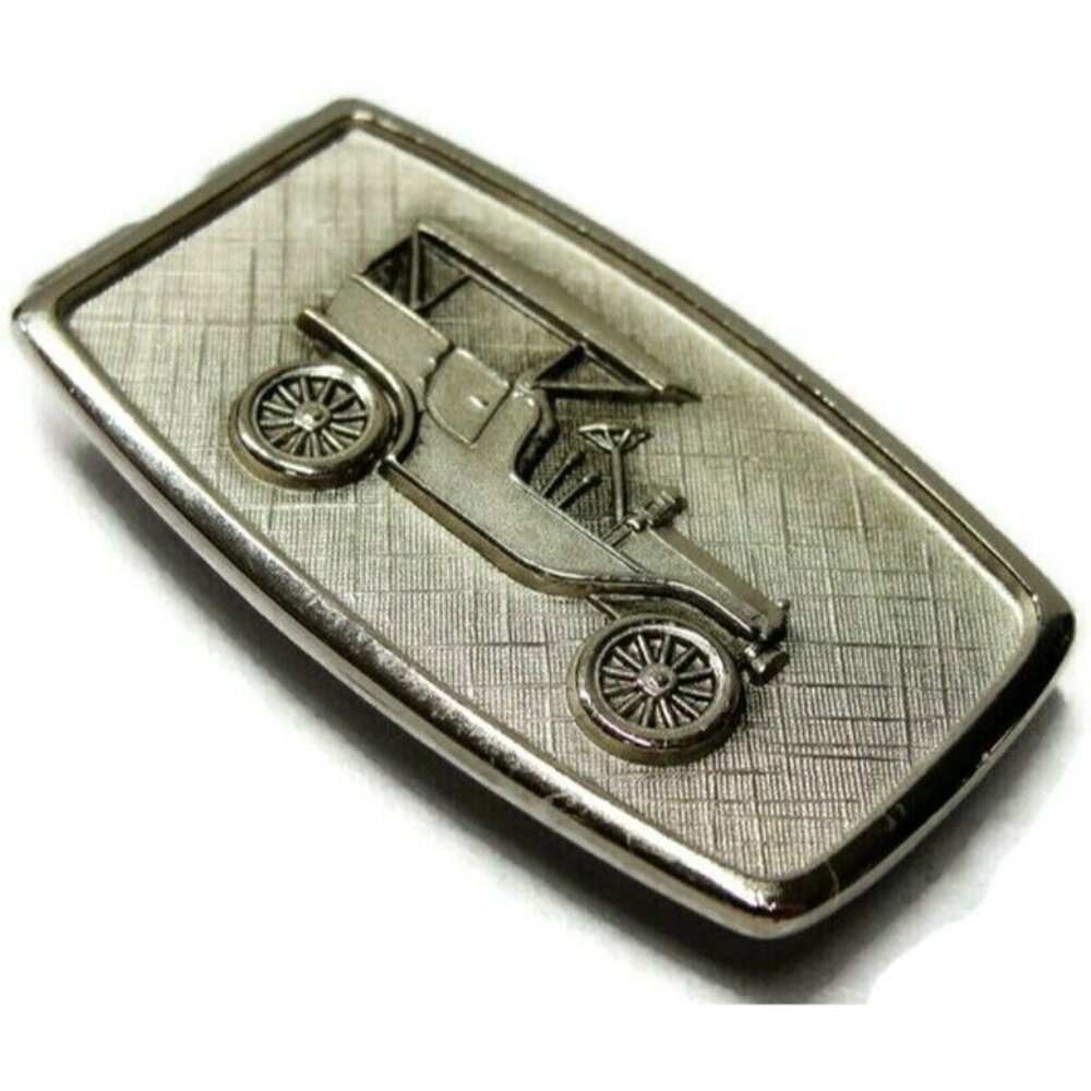 Vintage Anson Money Clip Antique Car Silver Tone Used - Picture 1 of 8